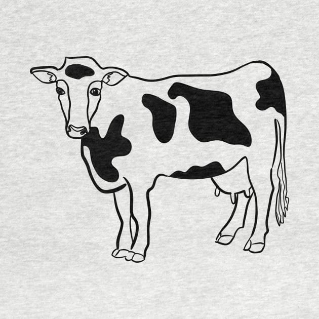 Stick figure cow by WelshDesigns